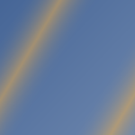 Abstract graphic in ProvoMed blue and amber