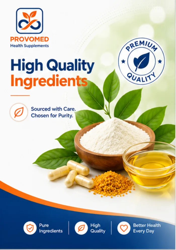 High Quality Ingredients. Sourced with Care. Chosen for Purity. Premium quality: pure ingredients, high quality, better health every day.